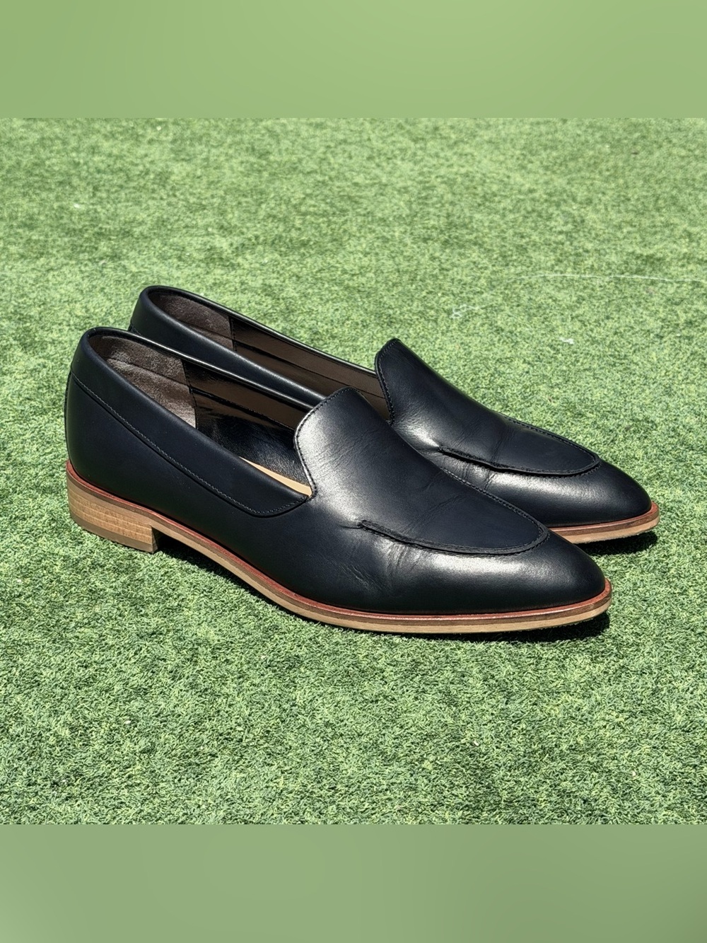 Everlane The Modern Loafer Pointed Toe Women's Size 10.5 Black Leather Classic